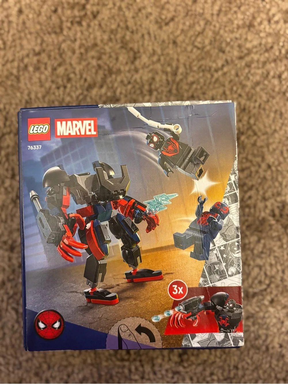 Lego Marvel Miles Morales Mech - Blue, Black, Red